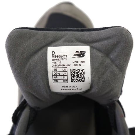 New Balance×J.CREW M998 BC1 28cm USA製