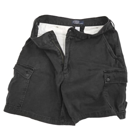 90's～ Polo Ralph Lauren "Black" Chino Cargo Short Pants W33