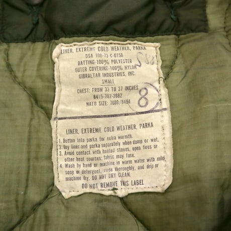 70's US ARMY M-65 "Full Set" Fishtail Jacket Sサイズ