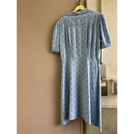 90's～00's PRETTY VACANT Flower Print Rayon One Piece