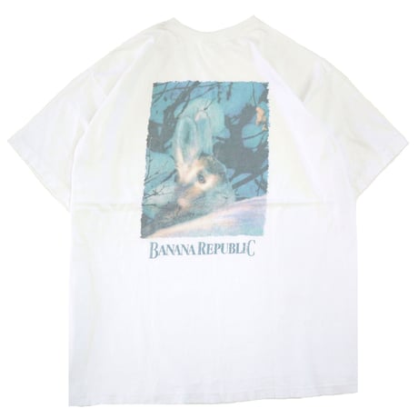 90's OLD Banana Republic "Rabbit" Pocket Tee