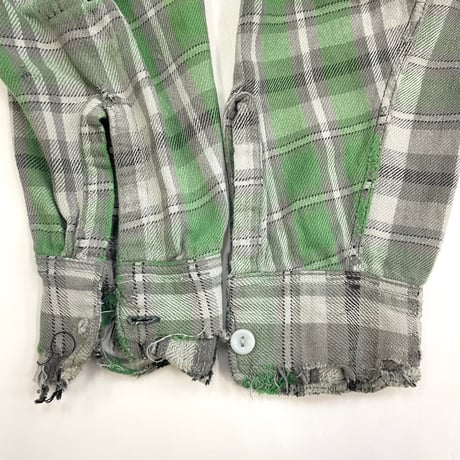 "junk boro" ～60's E&W POLAR Heavy Flannel Shirt (fits L)