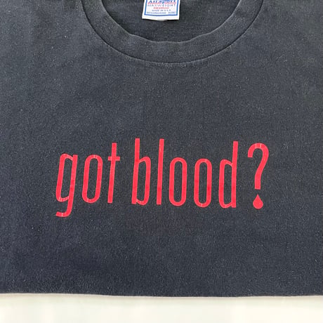 90's All Sport "got blood?" Tシャツ XLサイズ USA製