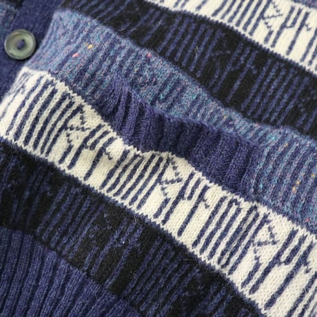 'Big Size' 90's～00's Wool Vest Cardigan SCOTLAND製