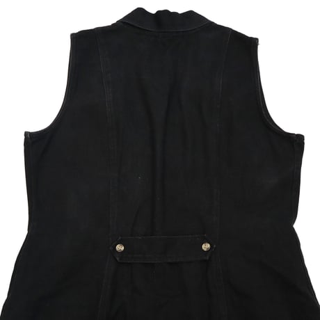 "Women's" ～90's strike A pose No Sleeve Denim Long Onepiece Lサイズ