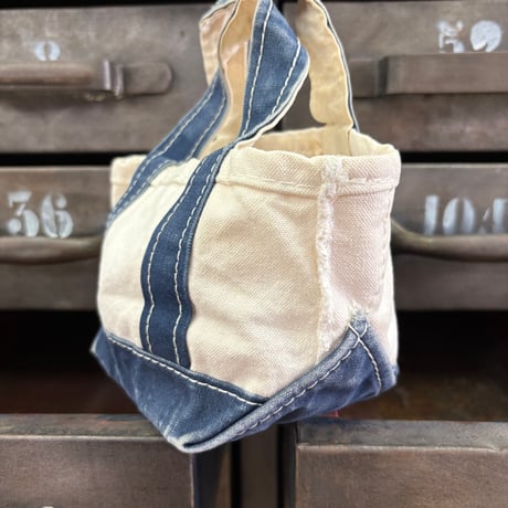 "Rare" "Mini" 80's L.L. Bean "2色タグ" BOAT AND TOTE Canvas Bag