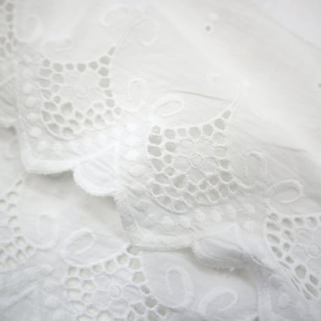 "Women's" 80's～ EURO Vintage Cotton Blouse