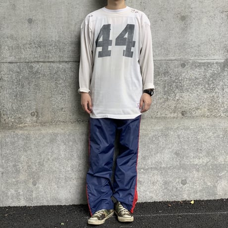 80's NIKE "紺タグ" "縦ナイキ" Nylon Pants XLサイズ