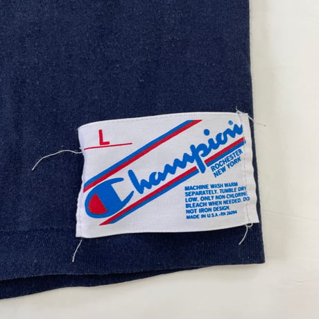 80's～ CHAMPION "solid" Football Tee Lサイズ USA製