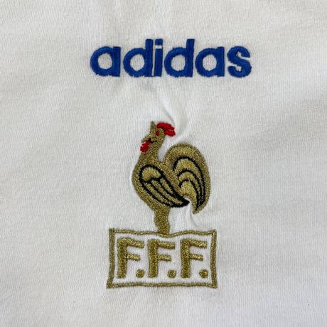 80's～90's Adidas "Les Bleus" Game Tee Shirt Lサイズ