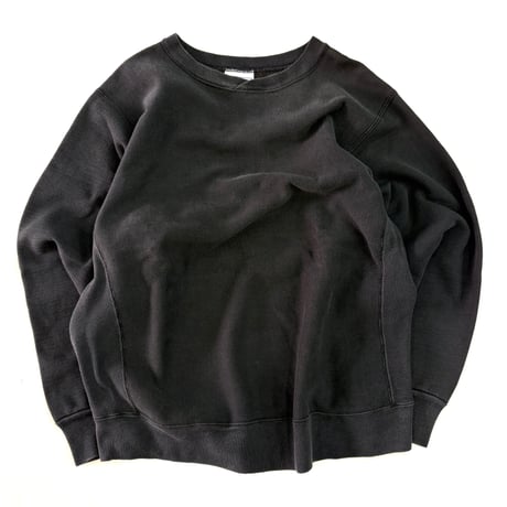 80's～90's Hanes "Reverse Type" "Black" Solid Sweat XLサイズ USA製