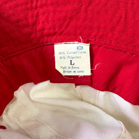 80's～ unknown "Lifeguard" 2tone Hat KOREA製