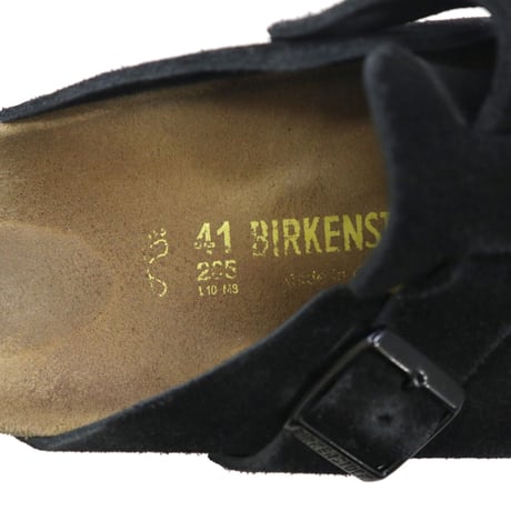 BIRKENSTOCK "BOSTON" Suede Leather Black 41