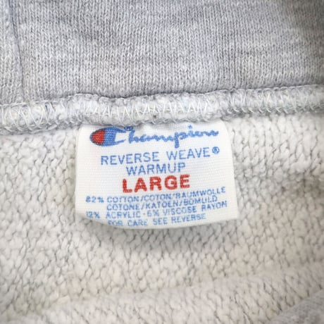 80’s CHAMPION RW SWEAT PARKA "初期仕様" 4段 プリント Lサイズ USA製