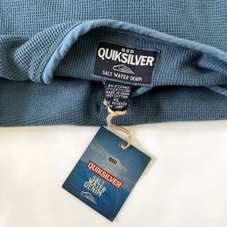 Deadstock 90's～ Quiksilver Henley Neck Tops XLサイズ