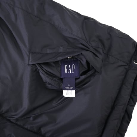 90's OLD GAP "リバーシブル" リップストップ ナイロン ダウンベスト Lサイズ