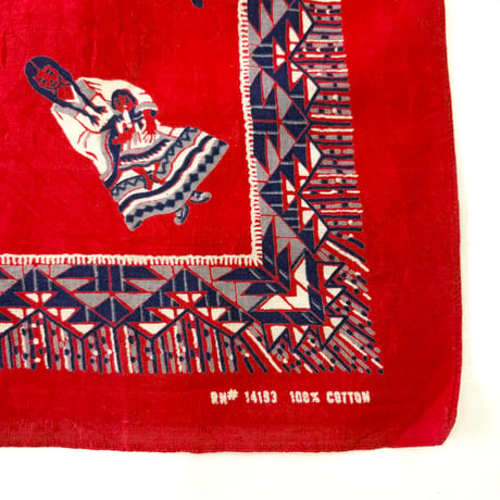 60's～ "Indian/Cross" RN14193 All Cotton Bandana (sold separately)