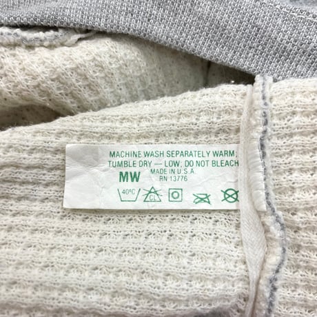 "Women's Size" 80's～ unknown "Thermal Lined" Solid Sweat USA製