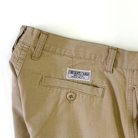 "Rare" 90's Chocolate Skateboards "Rip Stop" Cargo Short Pants W36 USA製