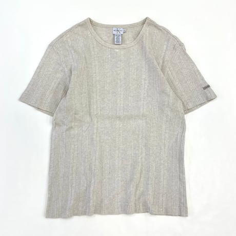 90s〜 Calvin Klein Jeans テレコ Tシャツ Lサイズ