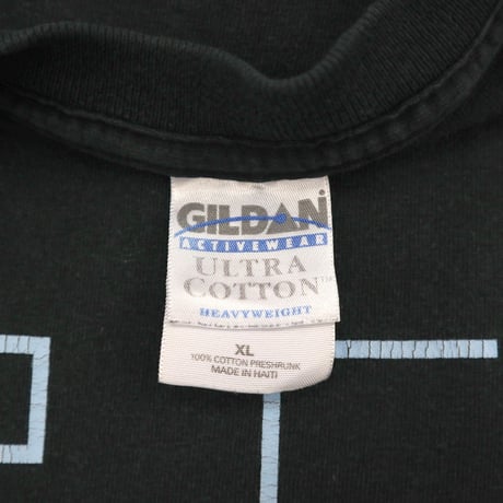 00's GILDAN "PSP" 袖プリント Tシャツ BLACK XLサイズ