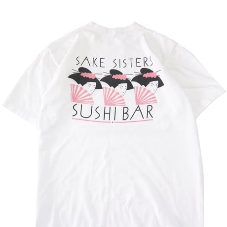 80's～ crazy shirt "SAKE SISTERS" 舞妓 両面 プリント Tシャツ Lサイズ USA製
