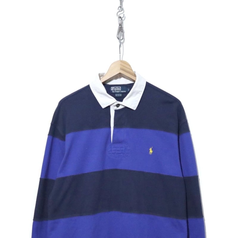 90's～ POLO Ralph Lauren "Wide Border" Rugby Shi...