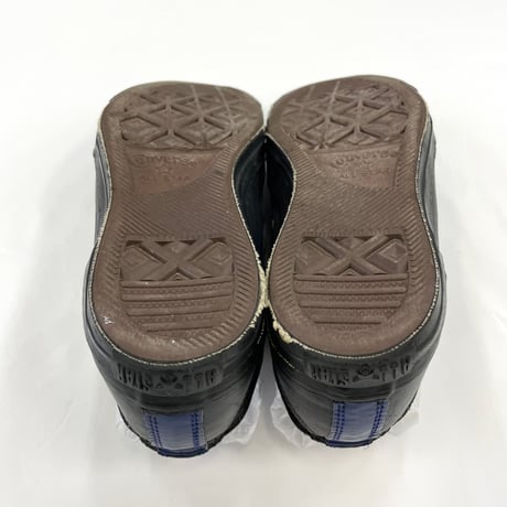 90's Converse All Star "Black Leather" US7 USA製