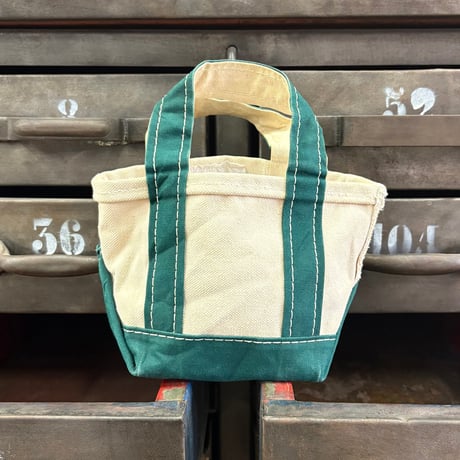 ヒ*ロ様 レア エルエルビーン ギザタグ ミニトートバッグ ミニ！ギザタグ 】80s L.L.bean トートバッグ 2トーンタグ BOAT AND