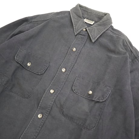 "Black Fade" 90's～ FIVE BROTHER Chamois Cloth Shirt Lサイズ