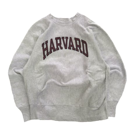 80's CHAMPION RW SWEAT "HARVARD" 染み込み プリント Lサイズ USA製