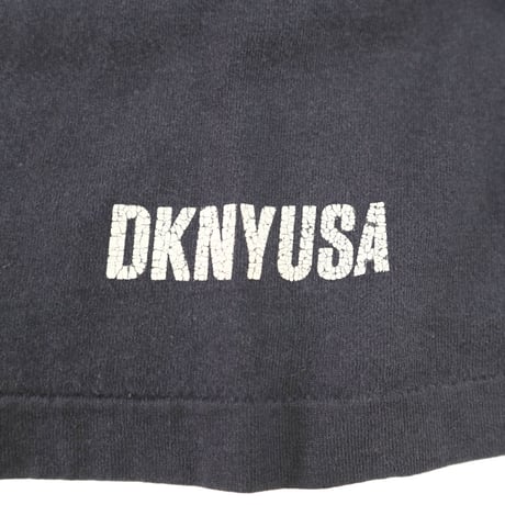 90's～ DKNY JEANS モックネック LS Tシャツ USA製