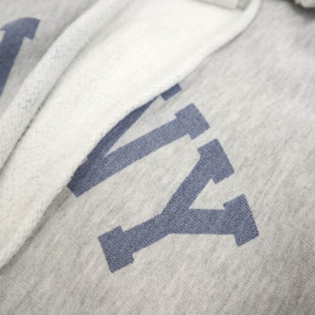 80's CHAMPION RW SWEAT PARKA "NAVY" 染み込み プリント XLサイズ USA製
