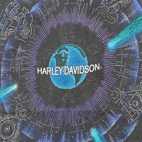 "Rare" 90's Hanes "Harley Davidson" "Universe" "両面" Tシャツ Lサイズ USA製