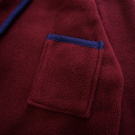 80's～90's L.L. Bean "Fleece" ロング ガウン コート Wine Mサイズ USA製