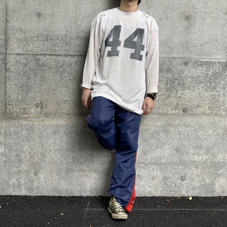 80's NIKE "紺タグ" "縦ナイキ" Nylon Pants XLサイズ
