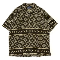 90's～ Polo Ralph Lauren "CLAYTON" "Batik" Linen Cotton Shirt XLサイズ
