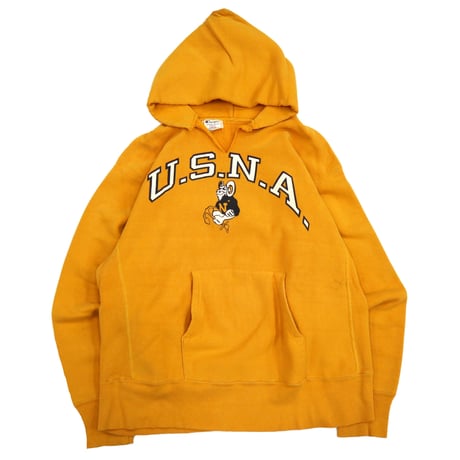 80's CHAMPION RW SWEAT PARKA "USNA" "単色ハトメ" Lサイズ USA製