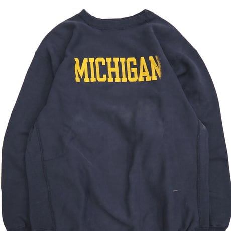 80's CHAMPION RW SWEAT "MICHIGAN" Navy XXLサイズ USA製