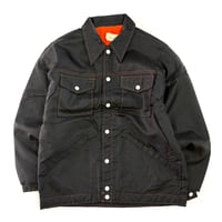 60's～ Swingster "Black" "Blanket×Quilting Lined" Nylon Jacket Mサイズ USA製