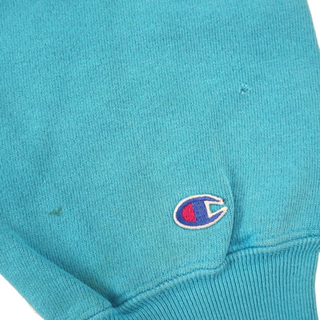 "Rare Color" 90's CHAMPION RW SWEAT PARKA Solid Turquoise XLサイズ USA製