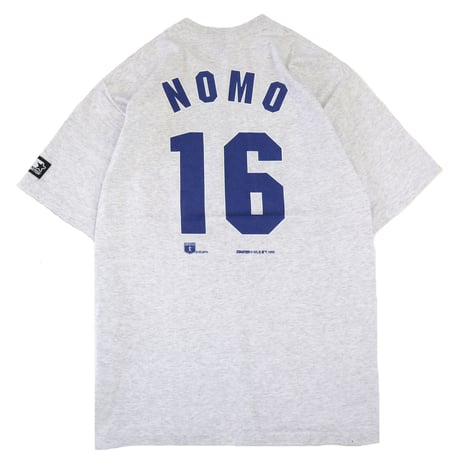 90's STARTER "NOMO" 両面 プリント Tシャツ 杢グレー Lサイズ USA製