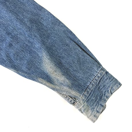 "Super Fade" 70's～ unknown Race Up Denim Shirt (fits XL)