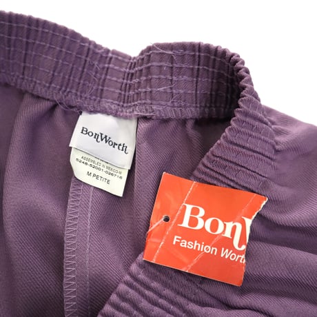 "Women's" Deadstock 90's～ Bon Worth イージー スラックス Lavender Mサイズ