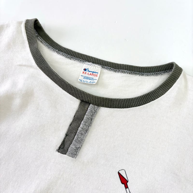 80s champion チョコチン US.NAVY ミリタリー XL リンガー 80s champion チョコチン US.NAVY ミリタリー XL - メルカリ