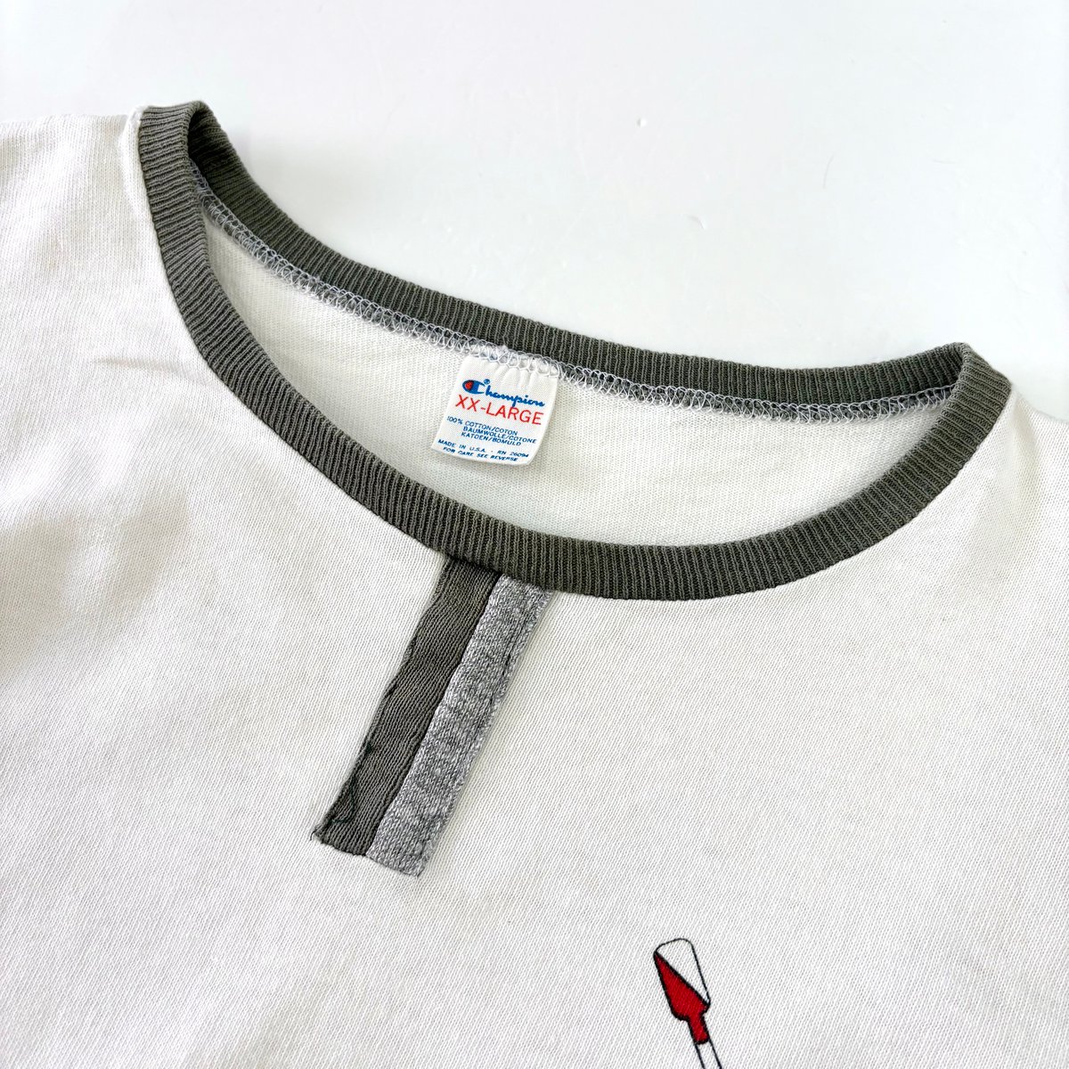 80s champion チョコチン US.NAVY ミリタリー XL リンガー 80s champion チョコチン US.NAVY ミリタリー XL リンガー