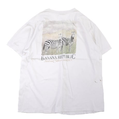 80's～ OLD Banana Republic "Zebra" Pocket Tee