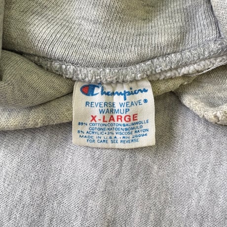 80's CHAMPION RW SWEAT PARKA "USNA" "3段" XLサイズ USA製