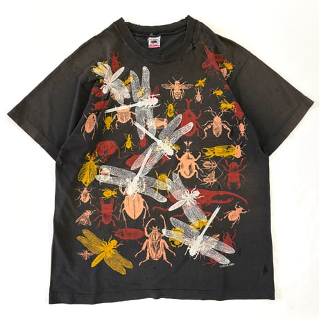 "boro" 80's Fruit of the loom "insect" "両面" Tシャツ Lサイズ USA製