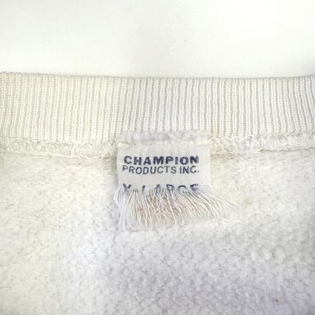 "Big Size" 60's CHAMPION "Products Tag" "Michign～" Water Print Sweat XLサイズ